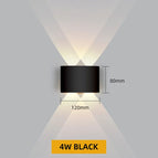 Black-4W / China Mainland / White light - 6000K|Waterproof IP65