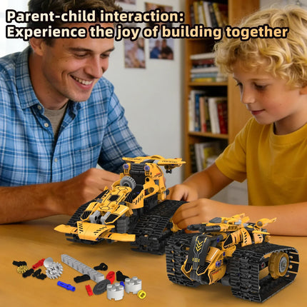 5 in 1 RC Off-Road Vehicle Transforming Robot Building Blocks Racing Car Toy for Boys Creative Birthday Gift