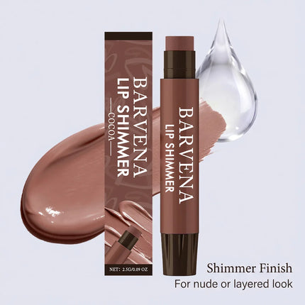 Moisturizing Lip Balm Stick Shea Butter Long Lasting Lip Tint Natural Color Refreshing Cocoa Peppermint Shimmer Lip Gloss Makeup
