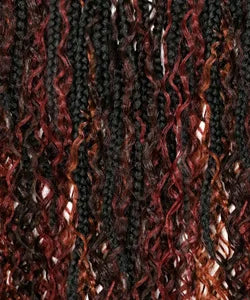 Outre Synthetic Crochet Braids X-Pression Twisted Up 3X Boho Wet N Wavy Vibe Ocean Braid 24"