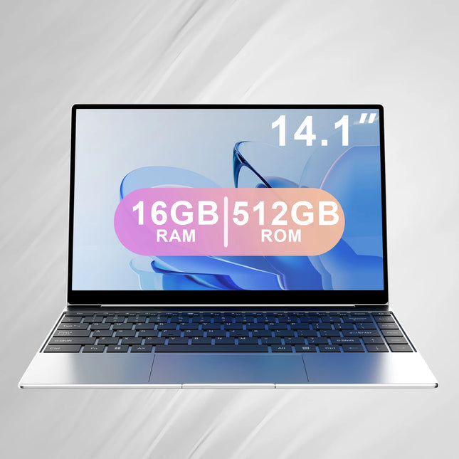 New Ultra Slim Laptop 14.1" 16GB RAM 2TB SSD Intel N3700 Gaming PC 1920*1080 Display Office Study Computer PC Windows 11 Pro