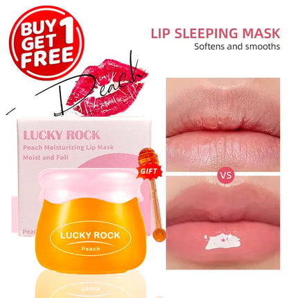 2pcs Honey Lip Mask Balm – Moisturizing, Exfoliating, Nourishing, Waterproof, Long-Lasting, Safe, Unisex, Certified, Smooth Lips