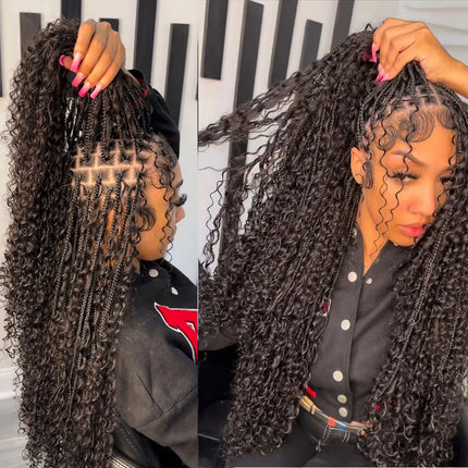 100g Deep Wave Human Hair Bulk For Braiding No Weft Bundles Human Braiding Hair For Boho Braids Raw Human Hair Extensions