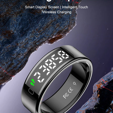 SITOPWEAR 2025 Smart Ring With Display,Men Women Couple Smartring,Heart Rate Monitor,Sleep Step Sport Tracker Smart Praise Ring