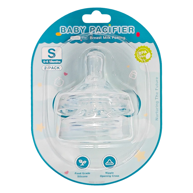MAMIJOY Newborn Pacifier PP Round Head Cross Hole Food Grade Silicone For 0-6 Month Newborn Pacifier Baby Nipple BPAFREE BY05