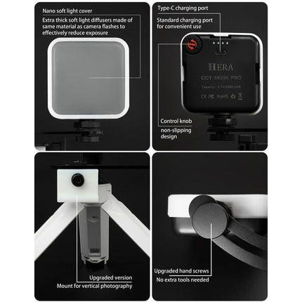 Hera MK-19 Mobile Phone Photography Light - Filling Light For Smartphone Photography