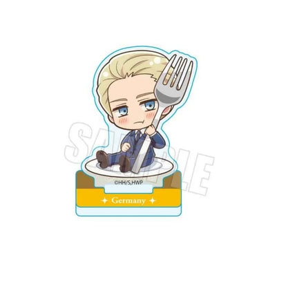 Anime Hetalia Acrylic Stand France Chibi Figure Yummy Spoon Sign Plate Itabag Backpack Decor Desk Ornament Gift keychain