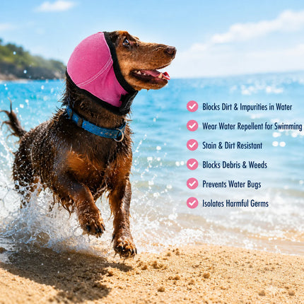 New Dog Noise Reduction Sound Insulation Ear Muffs Swimming Waterproof Headgear Puppy Emotional Soothing Headgear Dog Supplies