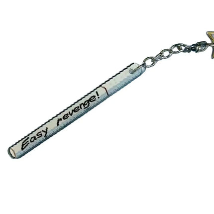 Anime Pixel Style Acrylic Cigarette Keychain | Fan Made Chainsaw Man Easy Revenge Collectible Keychain for Anime Lovers