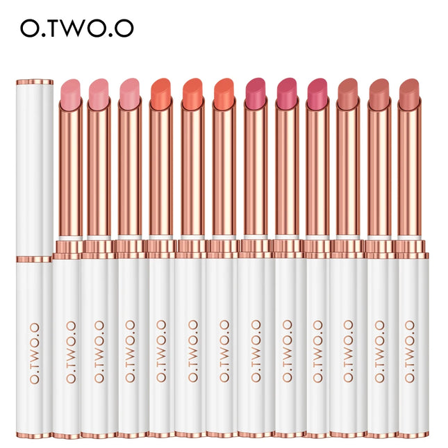 O.TWO.O 12pcs Lip Balm Colors Ever-changing Lips Plumper Oil Moisturizing Long Lasting With Natural Beeswax Lip Gloss Makeup