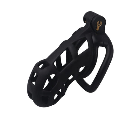 2025 new men's chastity lock black smooth SM erotic men's toy, Valentine's Day gift (purchased separately with chastity lock str