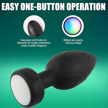 Anal Plug Vibrator for Men Women Butt Plug Men Prostate Massager Female Buttplug Remote Control Adult Sex Toys for Women Men Gay