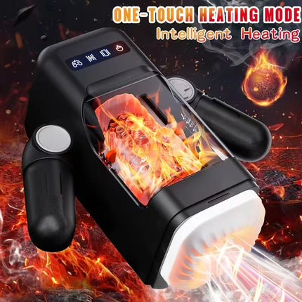 Automatic Thrusting Male Masturbator Cup hande Blowjob Pocket Pussy Strong Stroker Real Pocket Pussy Adult Sex Toys for Men