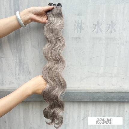 Magicae 30Inch 200g/Pc Chocolate Ombre Brown Orange Blond P27/613 Bio Body Wave Grey High Temperature Synthetic Hair Extension