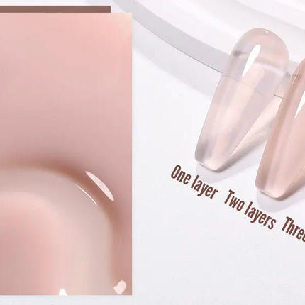 YOKEFELLOW 10ml Jelly Nude Gel Nail Polish High Quality Translucent Pink Nail Gel Varnish Soak Off UV Gel Polish Long Lasting