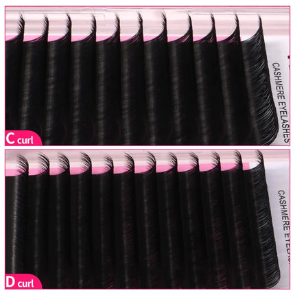 VEYESINC Cashmere Lashes Eyelash Extensions Faux Mink Lashes 8-20mm Professionals Classic Soft Natural Lash Bulk Wholesale