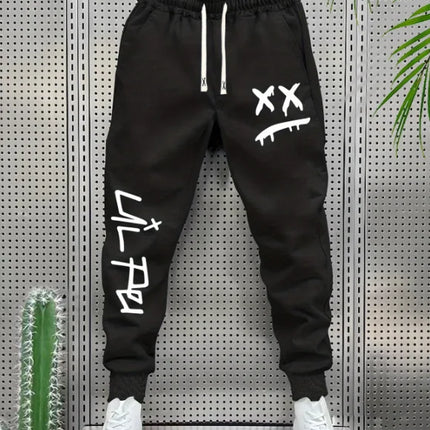 Geometric Print Casual Men'S Pants Street Fitness Multi-Functional Outfit Elastic Stretch Fabric