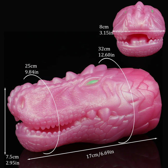 GEEBA Dragon Pussy Onahole Silicone Male Masturbator Lifelike Animal Mouths Men Penis Stroker Realistic Textured Adult Sex Toys