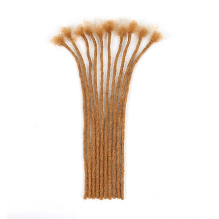 Dreadlocks Extensions Human Hair #27 Color 0.4 0.6 cm Handmade Crochet Braid Loc Extensions Dread Extension Dreadlocks 6-24 Inch