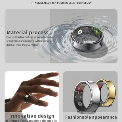 2026 Smart Ring Gesture Control Remote Photo Taking Phone Scrolling IP68 Waterproof Long Battery Life Lightweight Comfort