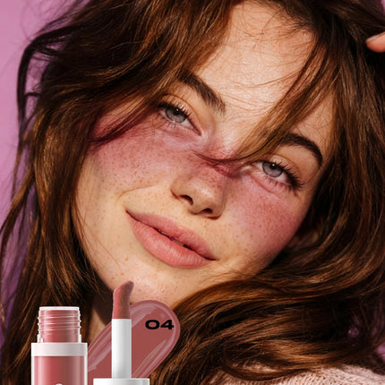 YOUNG VISION 3 Colors Lightweight Moisturizing Liquid Blush for Lips & Cheeks Highlighting & Color Showing Blush