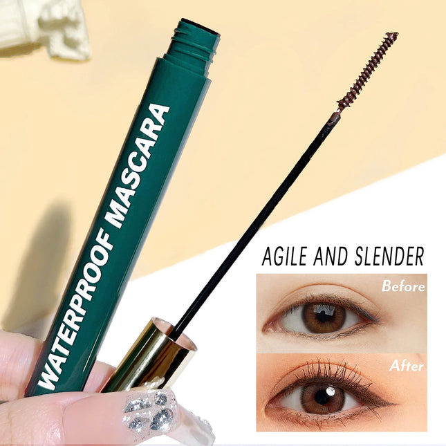 The Berg Honey Mascara is waterproof, lengthening, curling, and the brush tip doesn't smudge and dries quickly