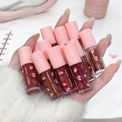 MAGIC CASA Mini Rabbit Lip Gloss Set | 4-Piece Mirror Smooth Silky Shine Gloss | Hydrating, Long-Lasting Water Gloss Finish