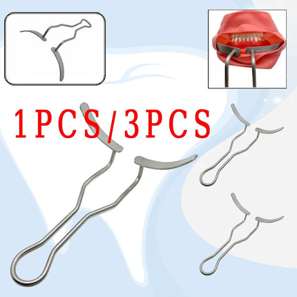 Stainless Steel Dental Mouth Expander Lip Cheek Retractor with Flap for Surgical Vestibule Access and Oral Procedures