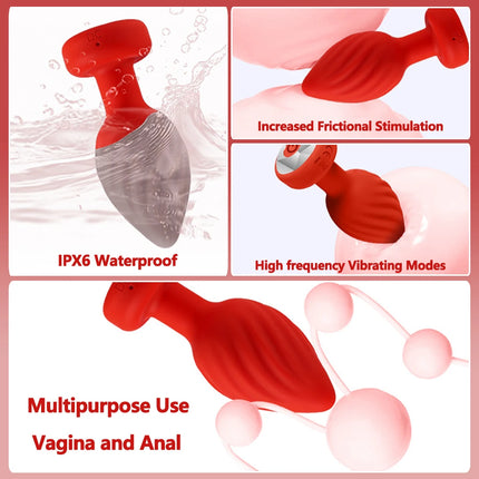 Wireless Bluetooth Anal Plug Vibrator Female Vagin Stimulator APP Remote Control Butt Plug Massager Adult Sex Toys for Man Women