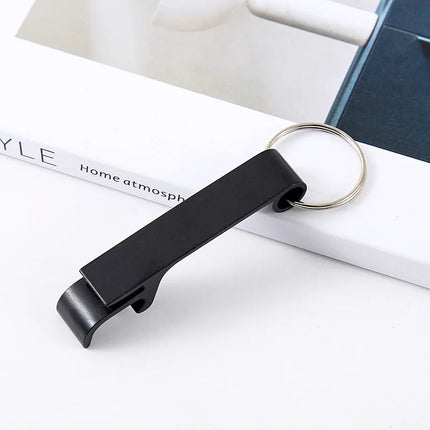Portable Beer Bottle Opener Keychain Mini Pocket Metal Beverage Bottle Opener Custom Logo Promotional Gift Personalized Giveaway