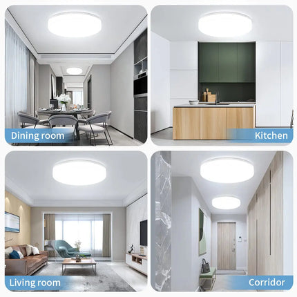 IRALAN Ceiling Lamp Ultra-thin Round Ceiling Light Bedroom Living Room Lightning Interior Ceiling Light Fixture 48W 36W 24W 18W