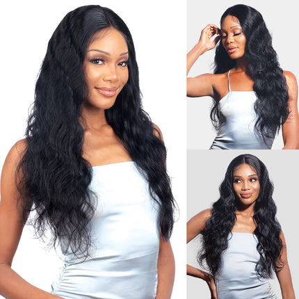 Shake-N-Go Glossy Virgin Remy Hair HD Lace Closure 4X4 Body Wave 12'' – Natural Shine, Soft Texture, Easy Blend, Perfect Fit