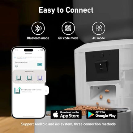 Furpipi 8L Smart Automatic Cat Feeder with 1080P HD Camera 5G WiFi Pet Feeder Tuya App Control Smart Dog Cat Kibble Dispenser