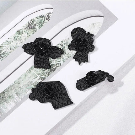 Cartoon Creative US Dollar Shape Enamel Brooch Backpack Clothing Decoration Cute Quirky Design Alloy Lapel Pin Badge Accessories