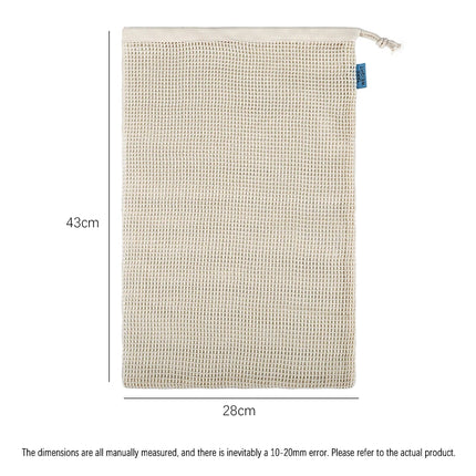 Weedi 3/6pack Reusable Cotton Mesh Produce Bags, Washable Grocery Bag Kitchen Fruit Vegetable Storage Bags Kitchen Organizer