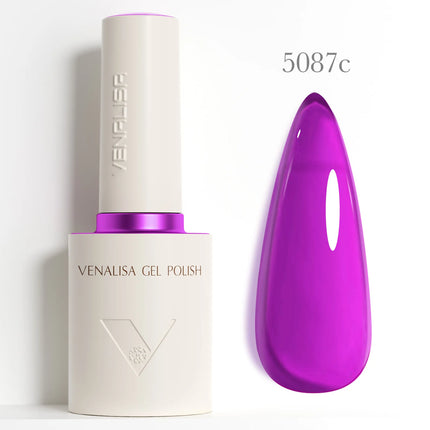 VENALISA 10ml Nail Gel Polish 108Colors HEMA/TPO Free UV LED SoakOff Long Lasting High Gloss Base TopCoat for Salon DIY Manicure