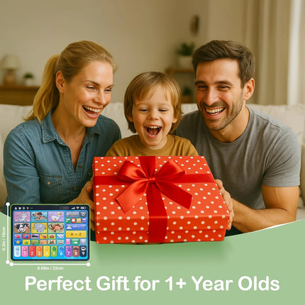2026 New Learning Tablet for Toddlers, Trilingual Learning Toys with Music & Sound, Speech Therapy Toys for 12 Months Boy Girl, Musical Baby Birthday Toys for 1 Year Old Girls, Toddler Educational Toys Birthday Christmas Gift