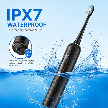 3 in 1 Electric Toothbrush With Water Flosser Cleaning Kit with 7 Modes IPX7 Waterproof Teeth Cleaner For Travel and Home