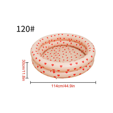 1PC Pool Floats, 2 in 1 Inflatable Pool Ball Pit, Soft Bottom Portable Paddling Pool Indoor Outdoor Summer Water Play