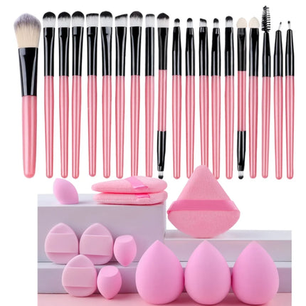Makeup brush and sponge set Professional Makeup brush Set Beauty Blender Triangle Powder Puff Clean Powder Puff