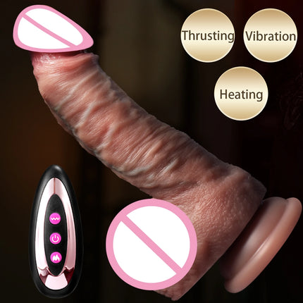 Realistic Dildo Vibration toys Telescopic Penis Dick Penetration Anal Adult Sex Toys For Women Anal Vibration sexmachine Dildos