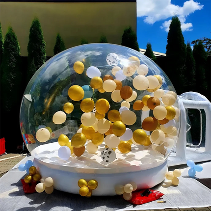 10FT Balloon Jumping Inflatable Bubble house With Trampoline & transparent dome PVC material free shipping with blower For Party