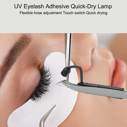 Handheld UV violet eyelash lamp 2&1 tweezers work lamp makeup eyelash grafting quick UV lamp rechargeable work beauty lamp