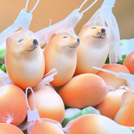 Cartoon Shiba Inu Dog Egg Figure Stress Relief Doll Mochi Squishy Toys Silly Hilarious Fuuny Gifts Desktop Home Decor Supplies