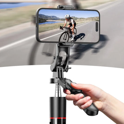 FANGTUOSI 1.7M wireless convenient remote control selfie Handheld gimbalstick tripod foldable stand with light smartphone stand
