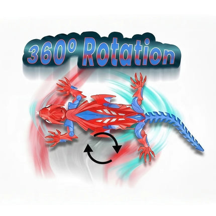 Hotfree Wall Crawler Gecko Lizard, Rechargeable Remote Control Robot Kids Toys, Spider RC Wall Climbing Funny Prank Toys
