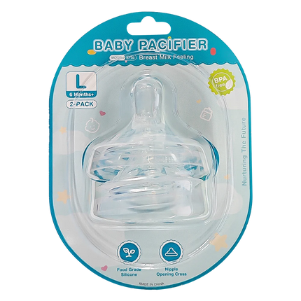 MAMIJOY Newborn Pacifier PP Round Head Cross Hole Food Grade Silicone For 0-6 Month Newborn Pacifier Baby Nipple BPAFREE BY05