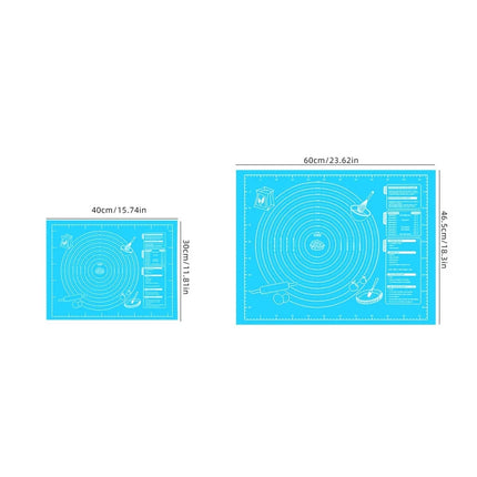 Silicone baking pad, extra-thick large-sized non-stick pastry pad, suitable for dough, pie crust and rolling pad