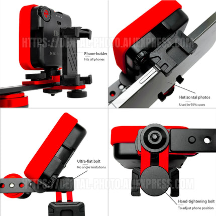 HERA MK-016 LED Photography Light for Phones Professional Photo Video Lighting Smartphone Stand for Enhanced Imagery