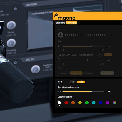 maono PD200X XLR/USB Dynamic Microphone for Gaming Recording Streaming Youtube Metal Mic with Software Tap-to-Mute Gain Knob